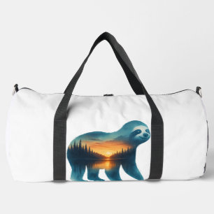 Sloth Camping Lover Duffle Bag