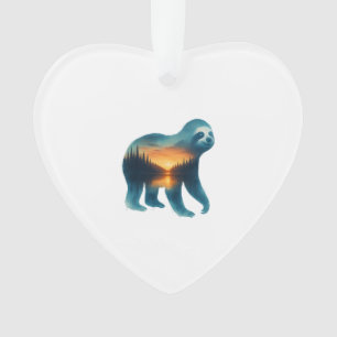 Sloth Camping Lover Ornament