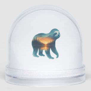 Sloth Camping Lover Snowglobe