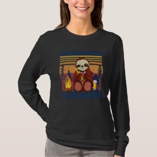 Sloth Camping Shut Duh Fuh Cup I Hate People Campf T-Shirt