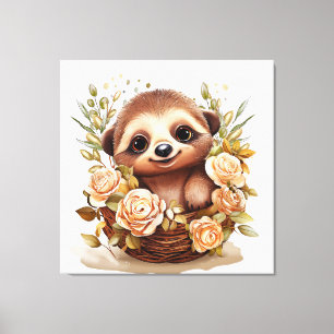 Sloth Canvas Print