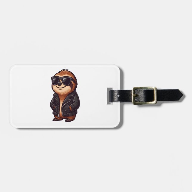 Sloth Chill Mood Luggage Tag (Front Horizontal)