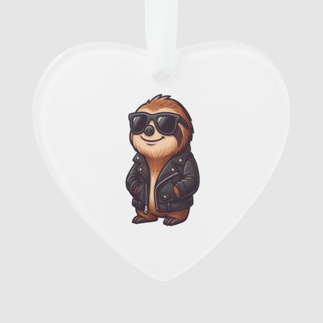 Sloth Chill Mood Ornament (Front)