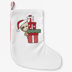 Sloth Christmas Gift Winter Sloths Small Christmas Stocking