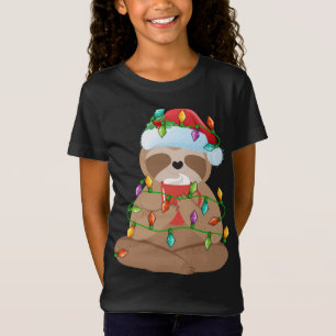 Sloth Christmas Lights Sloth Xmas T-Shirt
