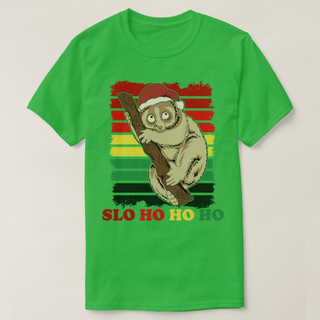 Sloth Christmas  Merry Slothmas Slo ho ho T-Shirt (Design Front)