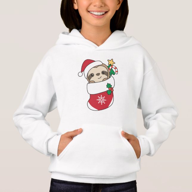 Sloth Christmas Snow Winter Animals Sloths (Front)