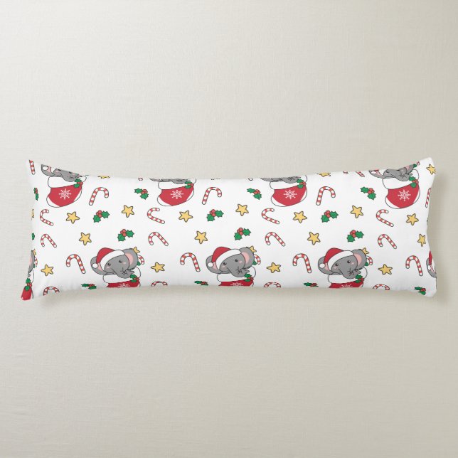 Sloth Christmas Snow Winter Animals Sloths Classic Body Cushion (Front)