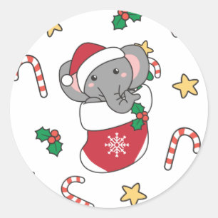 Sloth Christmas Snow Winter Animals Sloths Classic Classic Round Sticker