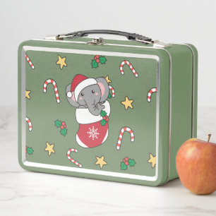 Sloth Christmas Snow Winter Animals Sloths Classic Metal Lunch Box