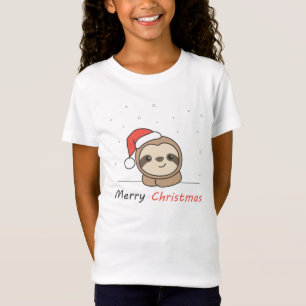 Sloth Christmas Snow Winter Animals Sloths T-Shirt