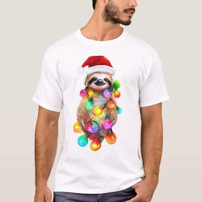 Sloth Christmas T-shirt (Front)