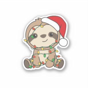 Sloth Christmas Winter Animals Sloths