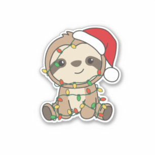 Sloth Christmas Winter Animals Sloths