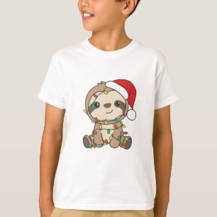 Sloth Christmas Winter Animals Sloths T-Shirt