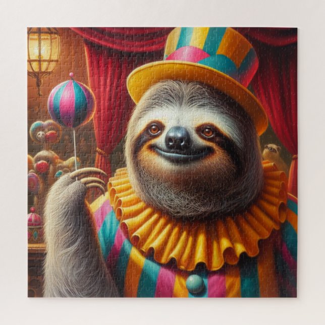 Sloth Clown Jigsaw Puzzle (Vertical)