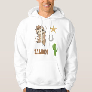 Sloth Cowboy Lasso Western Australia Sloths Hoodie