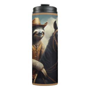 Sloth Cowboy Thermal Tumbler