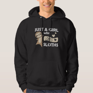 Sloth Cute Animals For Girls Funny Hoodie