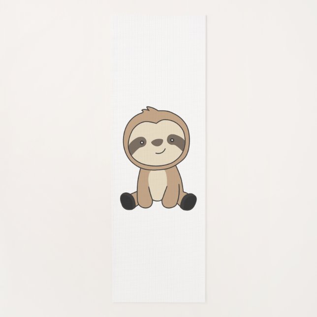 Sloth Cute Animals For Kids Funny Sloths  Yoga Mat (Front)
