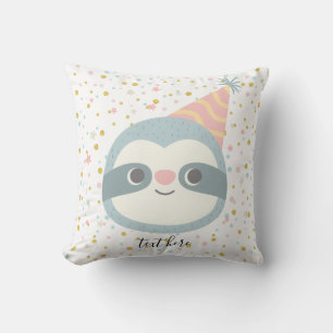 sloth, cute sloth, animal illustration cushion