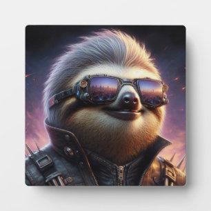Sloth Cyberpunk Plaque