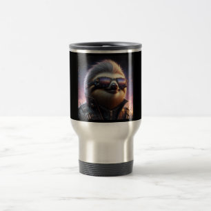 Sloth Cyberpunk Travel Mug