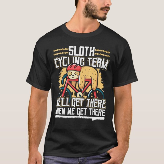 Sloth Cycling Team T-Shirt (Front)