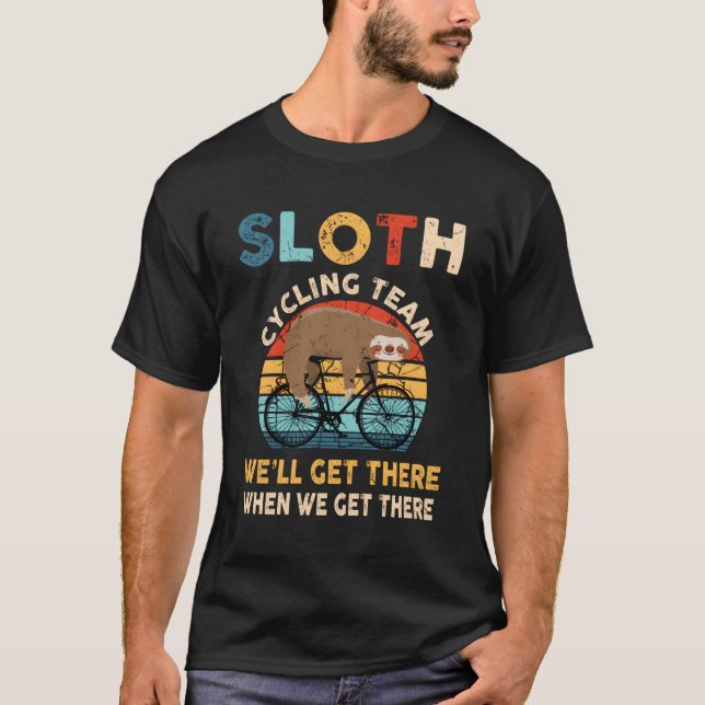 Sloth Cycling Team T-Shirt (Front)