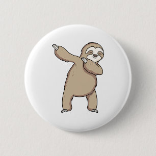 Sloth Dab 6 Cm Round Badge