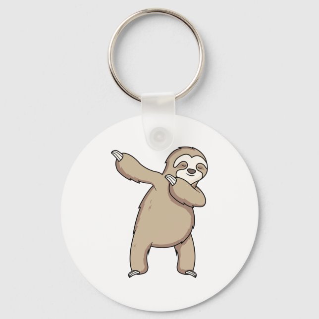 Sloth Dab  Key Ring (Front)