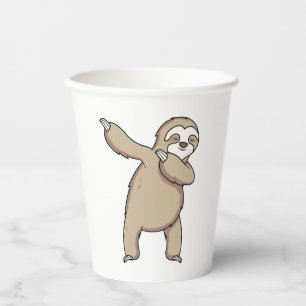 Sloth Dab Paper Cups