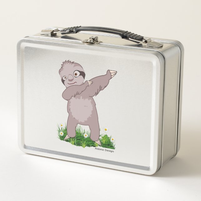 Sloth Dabs  Metal Lunch Box (Front)
