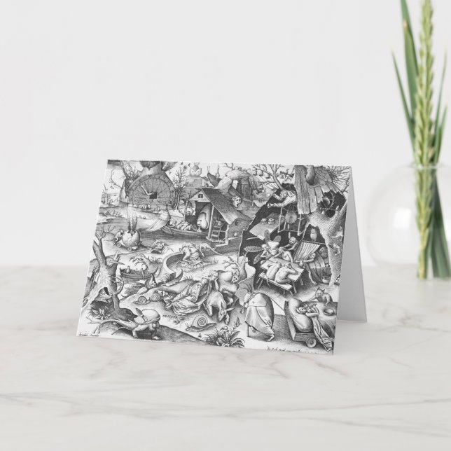 Sloth (Desidia), The Seven Deadly Sins Card (Front)