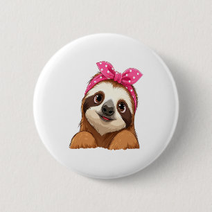 Sloth  Design Sloth 6 Cm Round Badge