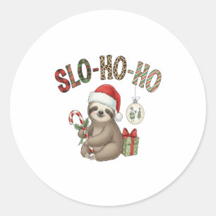 Sloth  Design Sloth Classic Round Sticker
