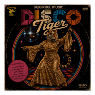 Sloth Disco Diva Poster