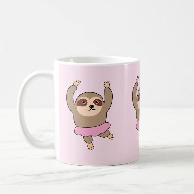 Sloth Doing Ballet Mug (Left)
