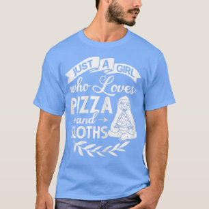Sloth Eating Pizza Delivery Pizzeria Italian5202 T-Shirt