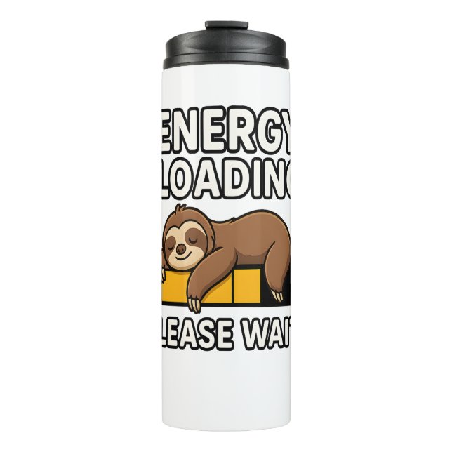 Sloth Energy Saving Mood Thermal Tumbler (Front)