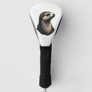 Sloth Engraved Portrait Vintage Tee 2 Golf Head Cover