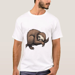 Sloth Etched Art Retro Nature Tee (2)