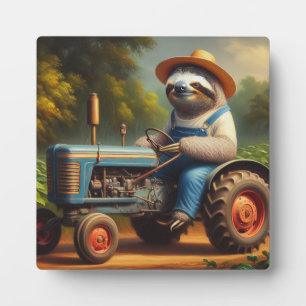 Sloth Farmer Plaque