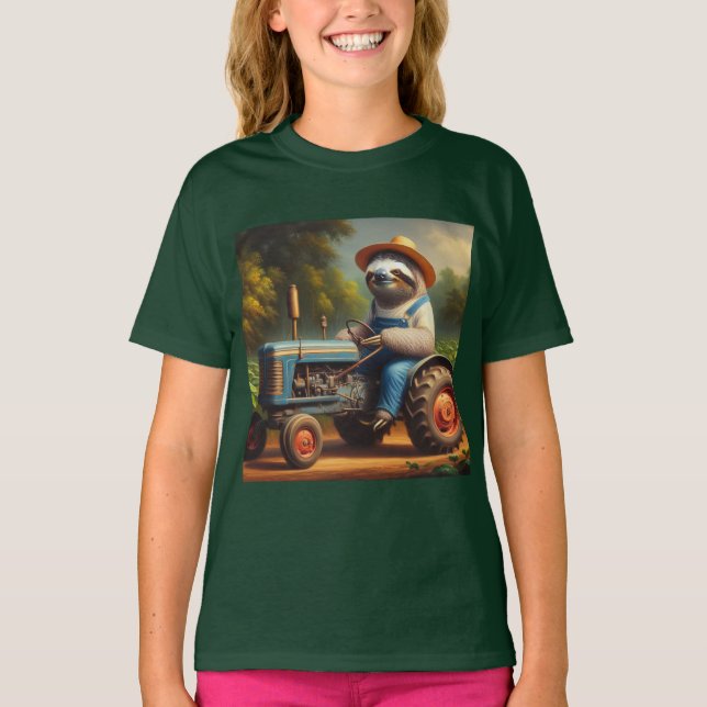Sloth Farmer T-Shirt (Front)