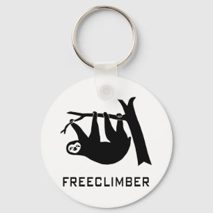 sloth faultier climber freeclimber freeclimbing key ring