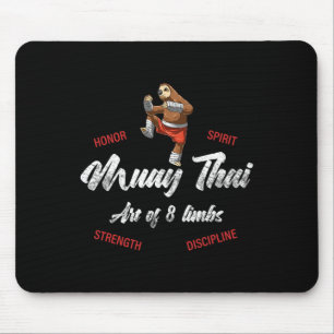 Sloth Fighter - Muay Thai Thai Boxing And Kickboxi Mouse Pad
