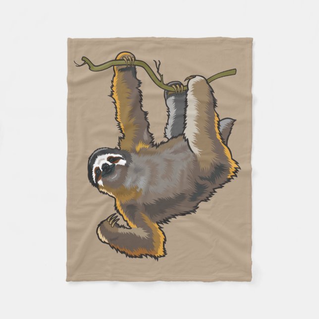 sloth fleece blanket (Front)