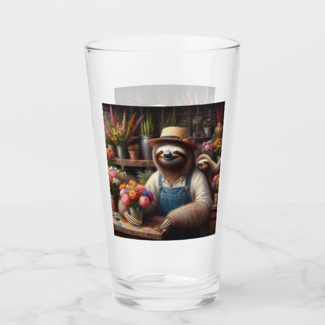 Sloth Florist Glass (Front)