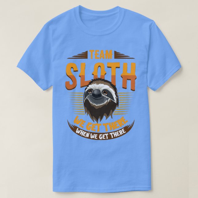 Sloth for slow runners running teams T-Shirt (Design Front)