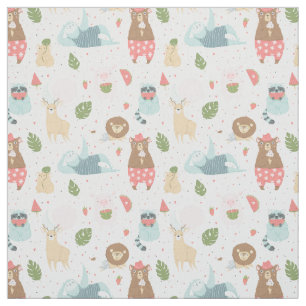 Sloth & Friends Pattern Fabric